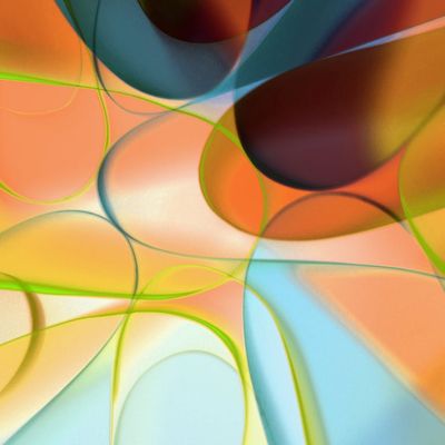 Abstract representation of balance and harmony using simple geometric shapes.